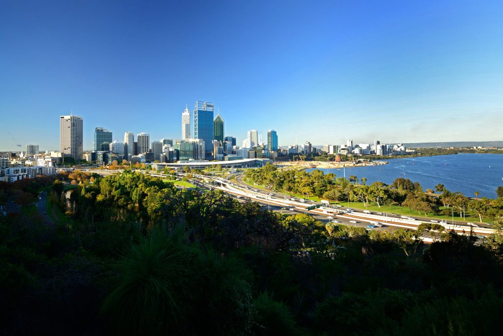 City view of Perth, Western Australia